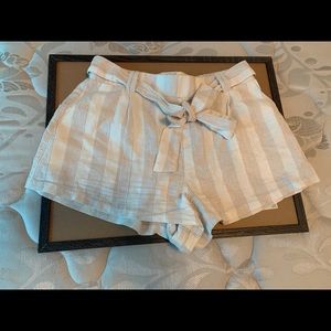 Striped Paperbag Shorts